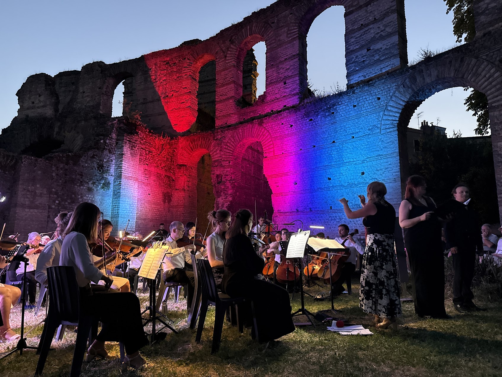 Les musiciens de l'Orchestre Unisson lors d'un concert